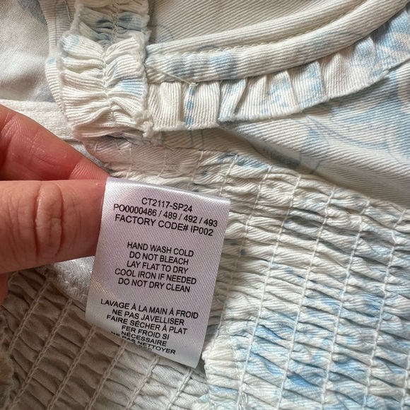 For Love & Lemons Chantal Top in Blue - Picture 11 of 11